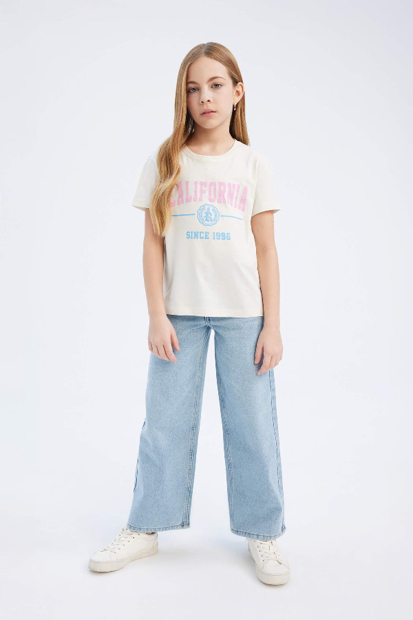 Resim Defacto Kız Çocuk Kısa Kol T-shirt D8541A8/ER85