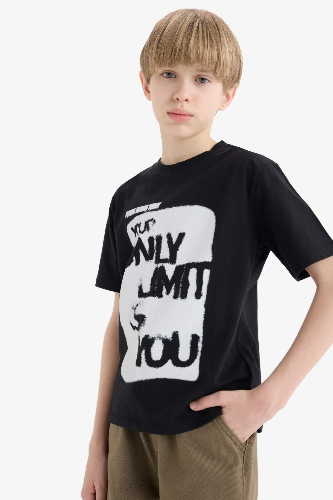 Resim Defacto Erkek Çocuk Kısa Kol T-shirt D9274A8BK81
