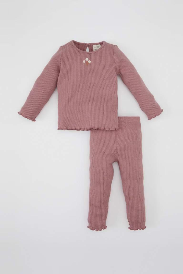 Resim Defacto Kız Bebek Sweat Takım