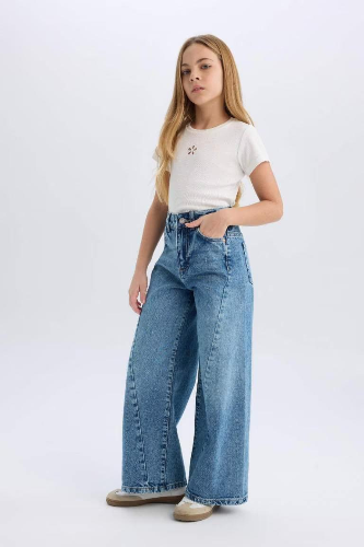 Resim Defacto Kız Çocuk  Jean Pantolon D9697A8NM28