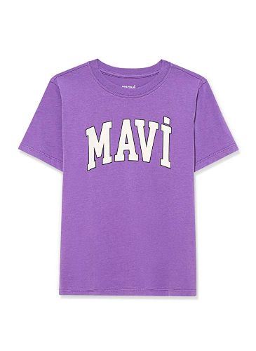 Resim Mavi Baskılı Logo Erkek Çocuk T-Shirt M6610286-82491