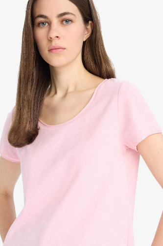 Resim Defacto Kadın Kısa Kol T-shirt K1508AZ/PN105
