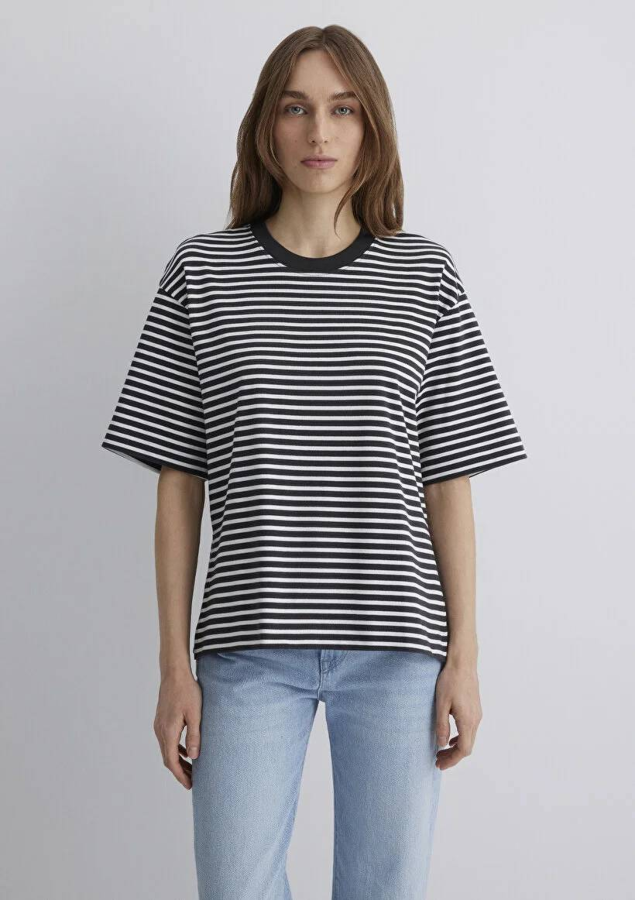 Resim Mavi empty Kadın  T-shirt M1613113-85308