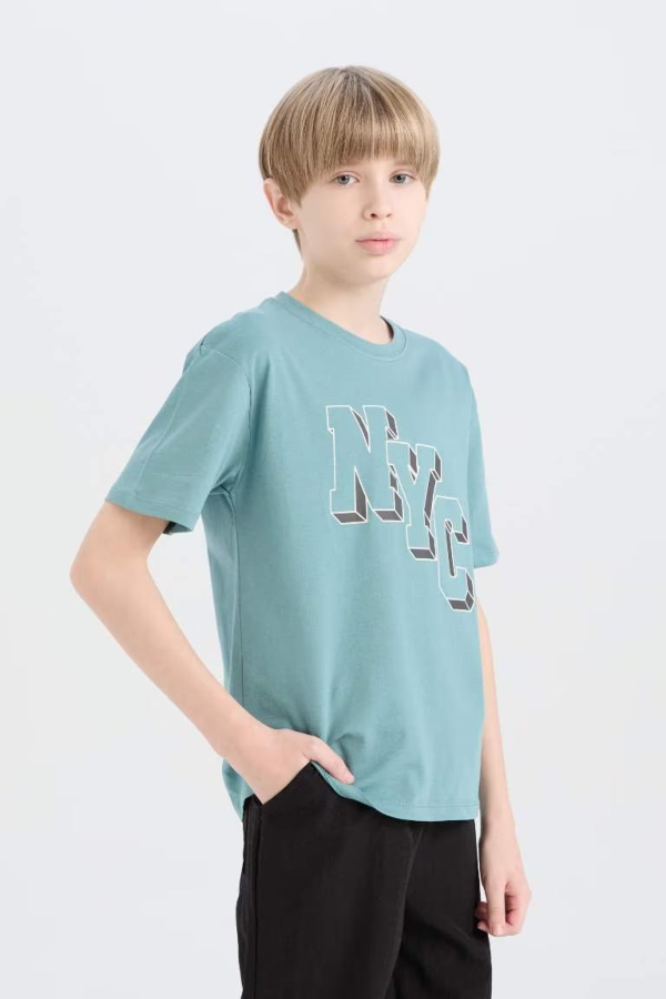 Resim Defacto Erkek Çocuk Kısa Kol T-shirt D9263A8GN1176