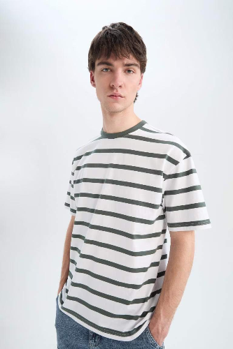 Resim Defacto Erkek  T-shirt E1160AX/GN1019