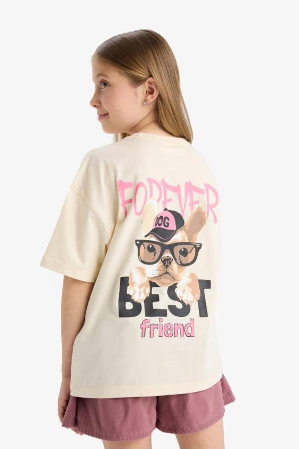 Resim Defacto Kız Çocuk Kısa Kol T-shirt E0357A8/ER134