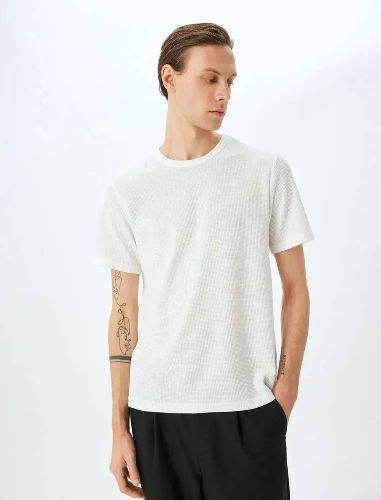Resim Koton Erkek T-shirt 5SAM10022HK