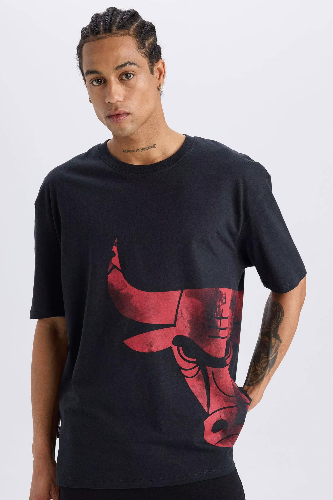 Resim Defacto Erkek  T-shirt B3889AX/BK34