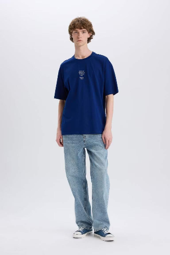 Resim Defacto Erkek T-shirt E4540AX/BE315