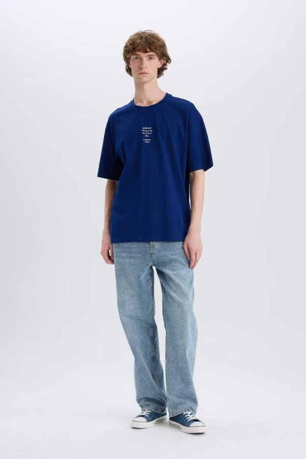 Resim Defacto Erkek T-shirt E4540AX/BE315