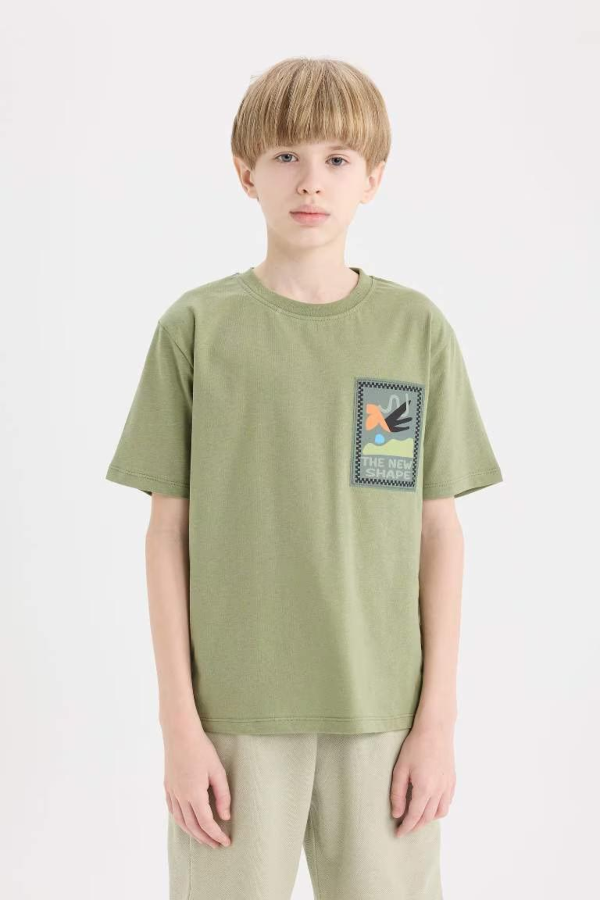 Resim Defacto Erkek Çocuk Kısa Kol T-shirt E0966A8KH461