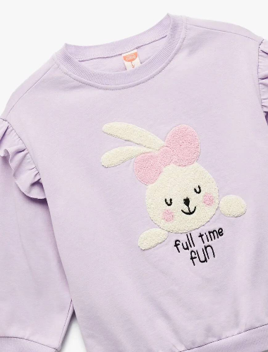 Resim Koton Kız Bebek Sweat 6Wmg10015Ak