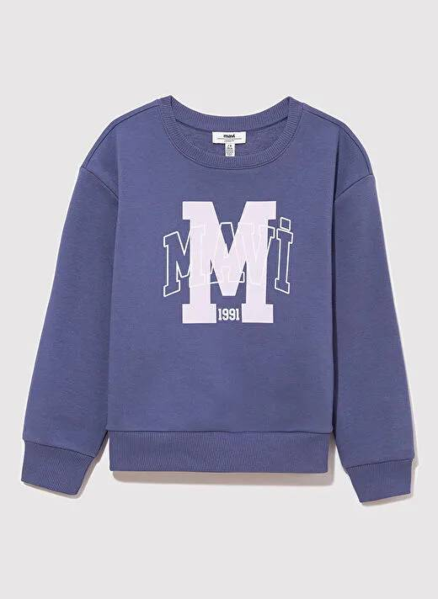 Resim Mavi Sunshıne Baskılı Kız Çocuk Sweat M7S10089-71240