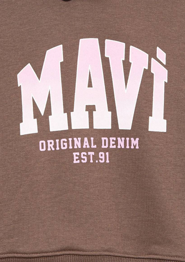 Resim Mavi Logo Baskılı Kız Çocuk Sweat M7S10124-87181