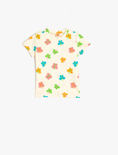 Resim Koton Kız Bebek T-shirt 5SMG10018AK