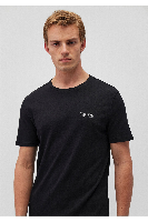 Resim Mavi Basıc Erkek T-Shirt M0610360-900