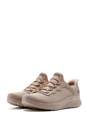 Resim Skechers Bobs Squad Chaos Kadın Spor Ayakkabı 117500 Tan