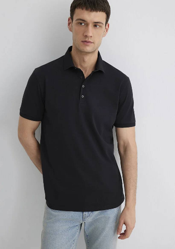Resim Mavi Regular Erkek  T-shirt M0612011-900