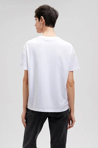 Resim Mavi Mavı Logo Kadın T-Shirt M1611594-620