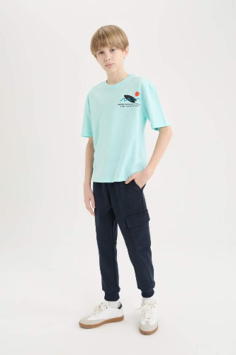 Resim Defacto Erkek Çocuk Kısa Kol T-shirt B6165A8TR502