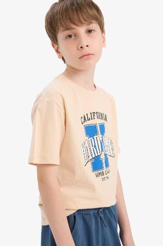 Resim Defacto Erkek Çocuk Kısa Kol T-shirt E6311A8BG375