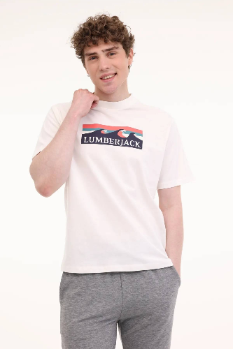 Resim Lumberjack Erkek T-shirt