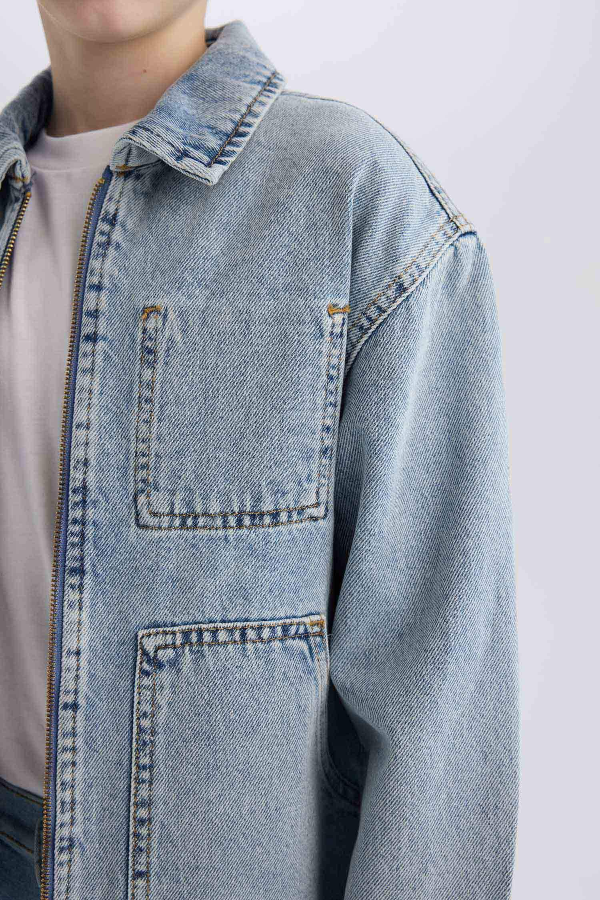 Resim Defacto Erkek Çocuk  Jean Ceket D6588A8/NM28