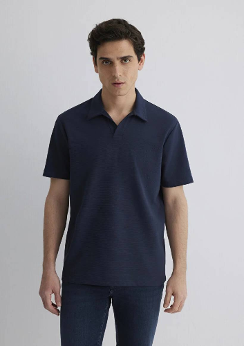 Resim Mavi Regular Erkek  T-shirt M0612618-70490