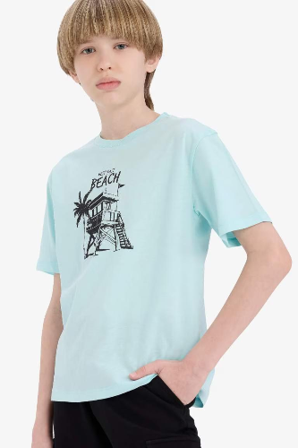 Resim Defacto Erkek Çocuk Kısa Kol T-shirt E6316A8TR506
