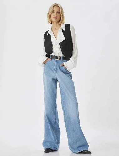 Resim Koton Kadın Jean Pantolon 5WAL40091MD