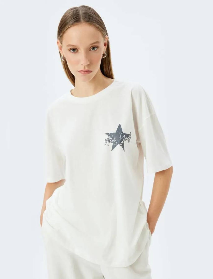 Resim Koton Kadın T-shirt 5SAL10125IK