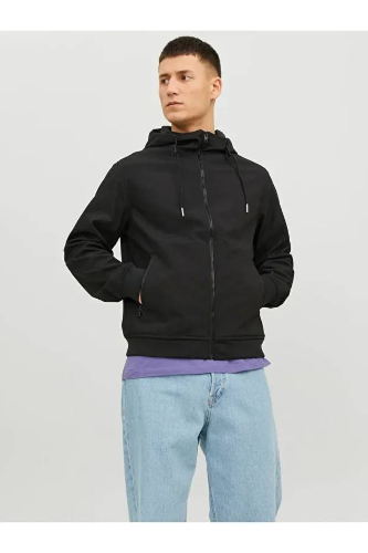 Resim Jack & Jones Jjebasic Softshell Hood Noos Erkek Ceket 12236300