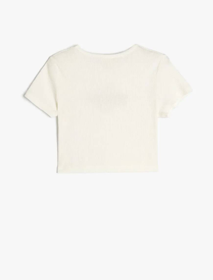 Resim Koton Kız Çocuk Kısa Kol T-shirt 5SKG10268AK