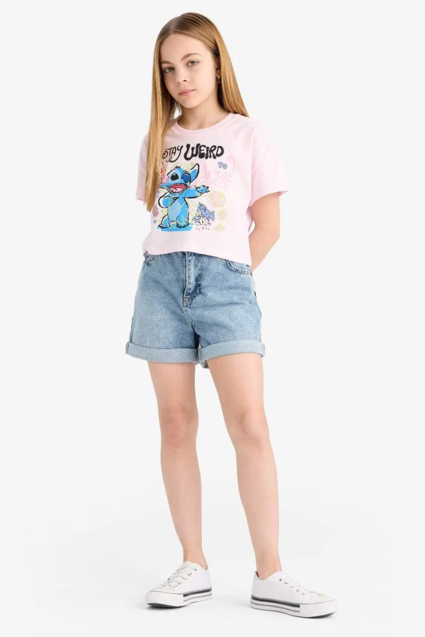 Resim Defacto Kız Çocuk Kısa Kol T-shirt E6507A8PN343