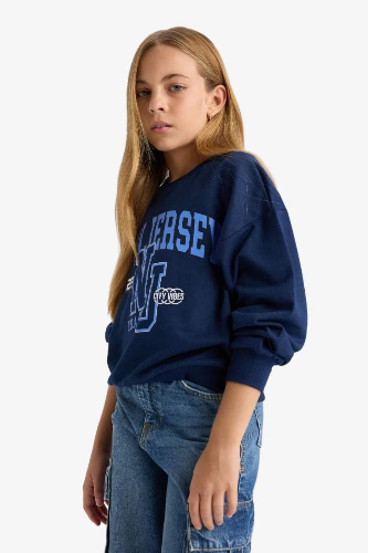 Resim Defacto Kız Çocuk  Sweat E8894A8/NV241