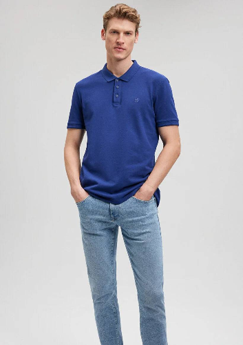 Resim Mavi Polo Erkek T-Shirt M064946-70758