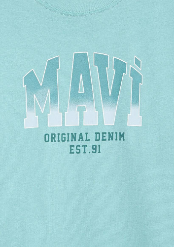Resim Mavi Jenerik Kız Çocuk T-Shirt M7610386-71748
