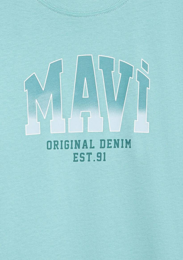 Resim Mavi Jenerik Kız Çocuk T-Shirt M7610386-71748