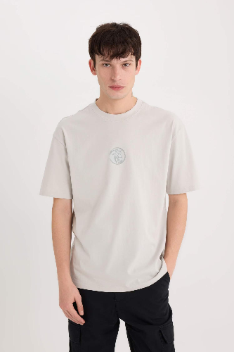 Resim Defacto Erkek  T-shirt D9342AXGR503