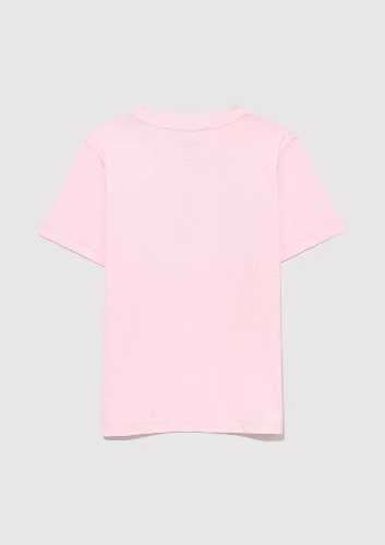 Resim Mavi Logo Tişört Toz Pembe Kız Çocuk T-Shirt M7610109-86953