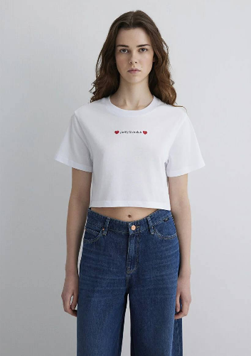 Resim Mavi Regular Kadın  T-shirt M1613208-620