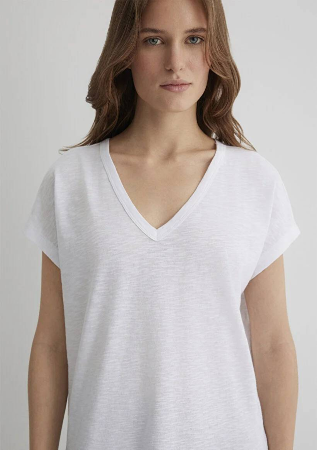 Resim Mavi Regular Kadın  T-shirt M1612380-620
