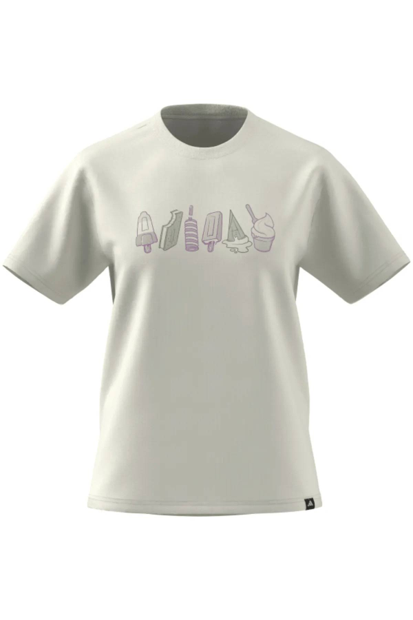 Resim Adidas W L Food Tee Ow Kadın T-shirt JN8271