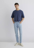 Resim Mavi Tapered Erkek  Jean Pantolon M0081089804