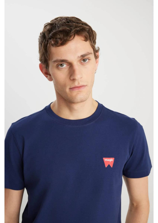Resim Wrangler Regular Fit Small Logo  Erkek T-shirt MW70MD3335