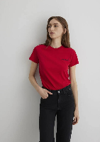 Resim Mavi Semi Slim Kadın  T-shirt M1612962-82054