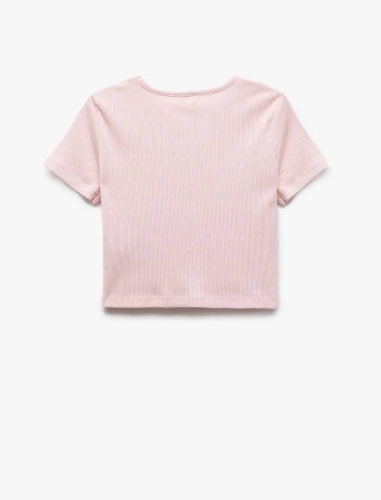 Resim Koton Kız Çocuk Kısa Kol T-shirt 5SKG10266AK