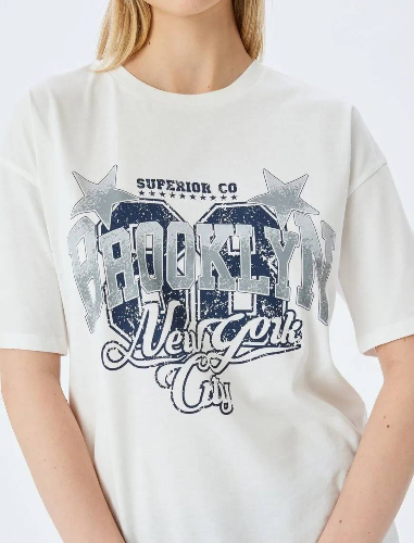 Resim Koton Kadın T-shirt 5SAL10038IK