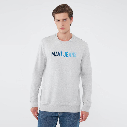 Resim Mavi Erkek Sweat