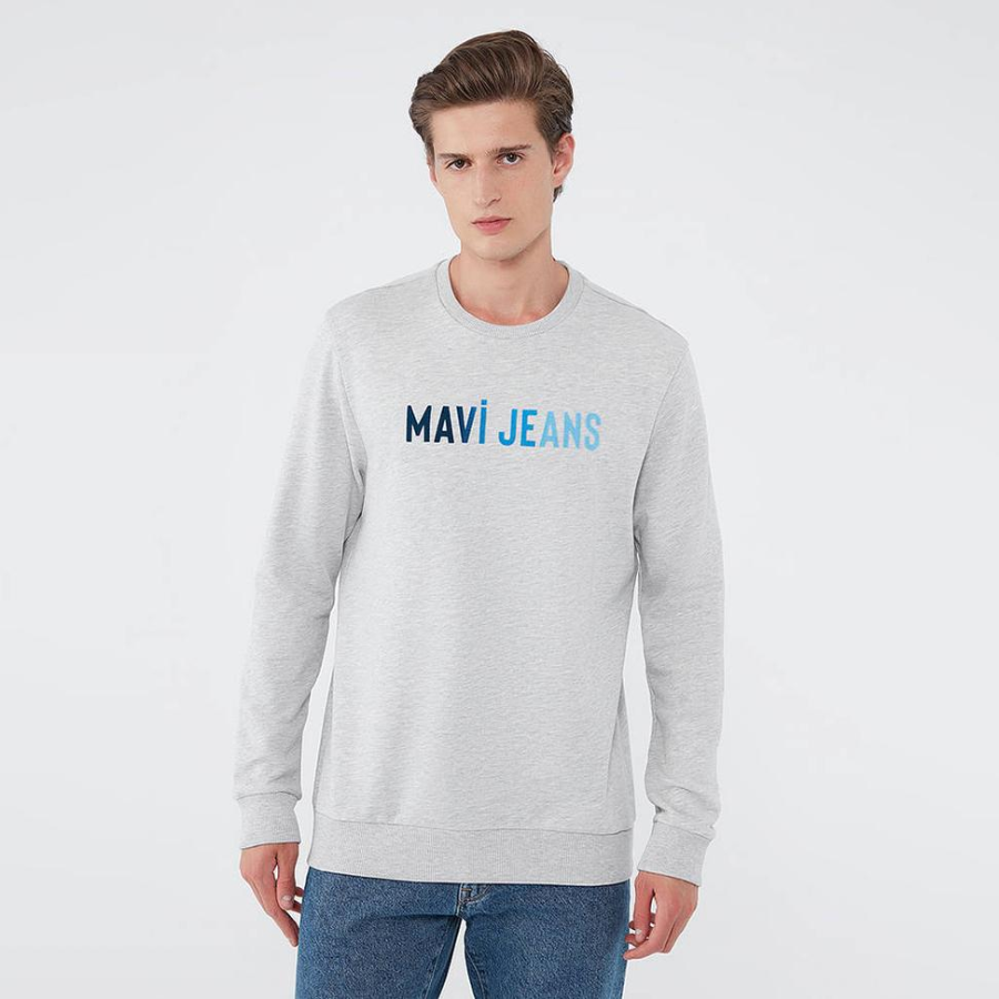 Resim Mavi Erkek Sweat